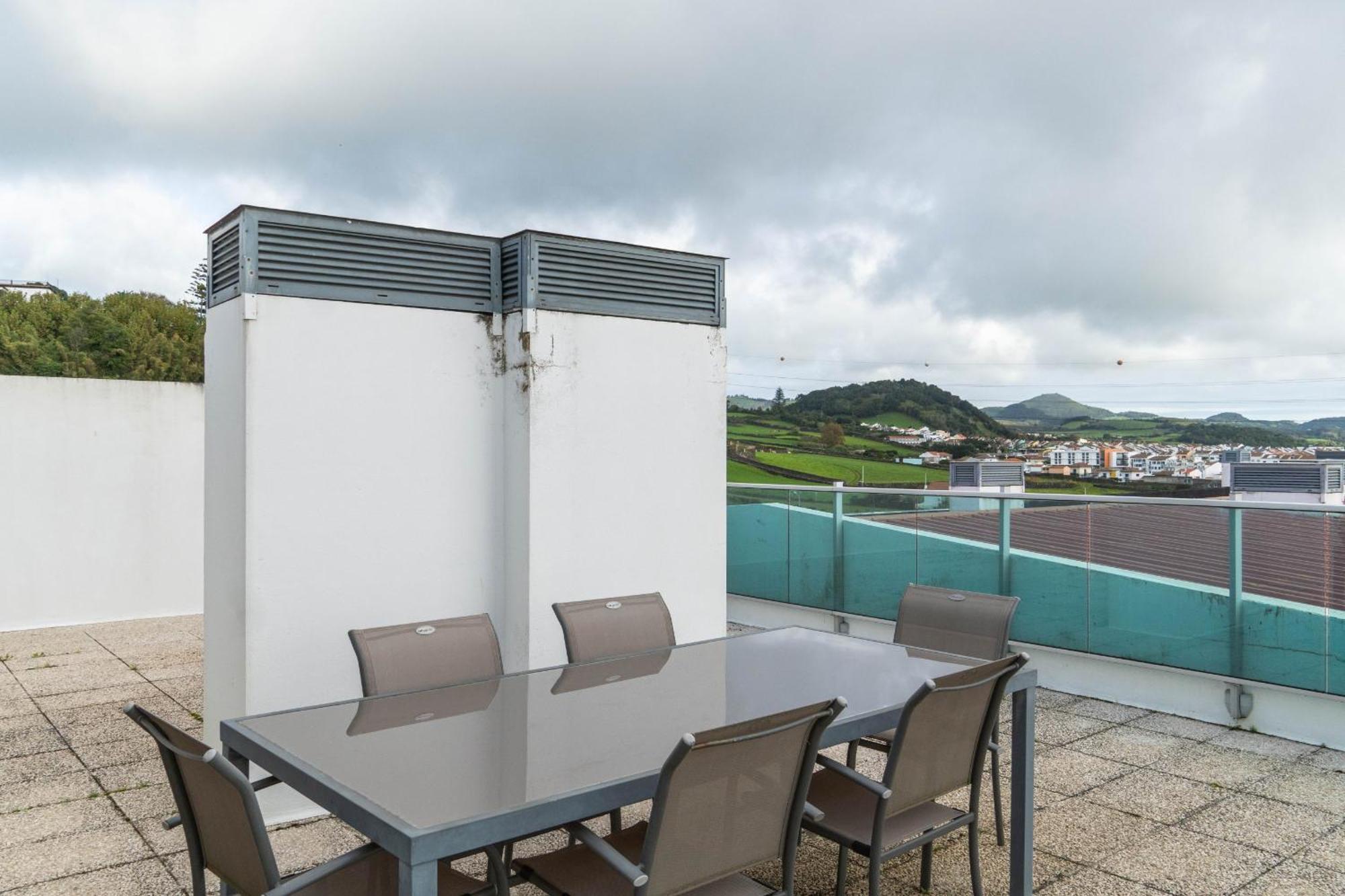 Rooftop Terrace Apartment Pdl Ponta Delgada Kültér fotó