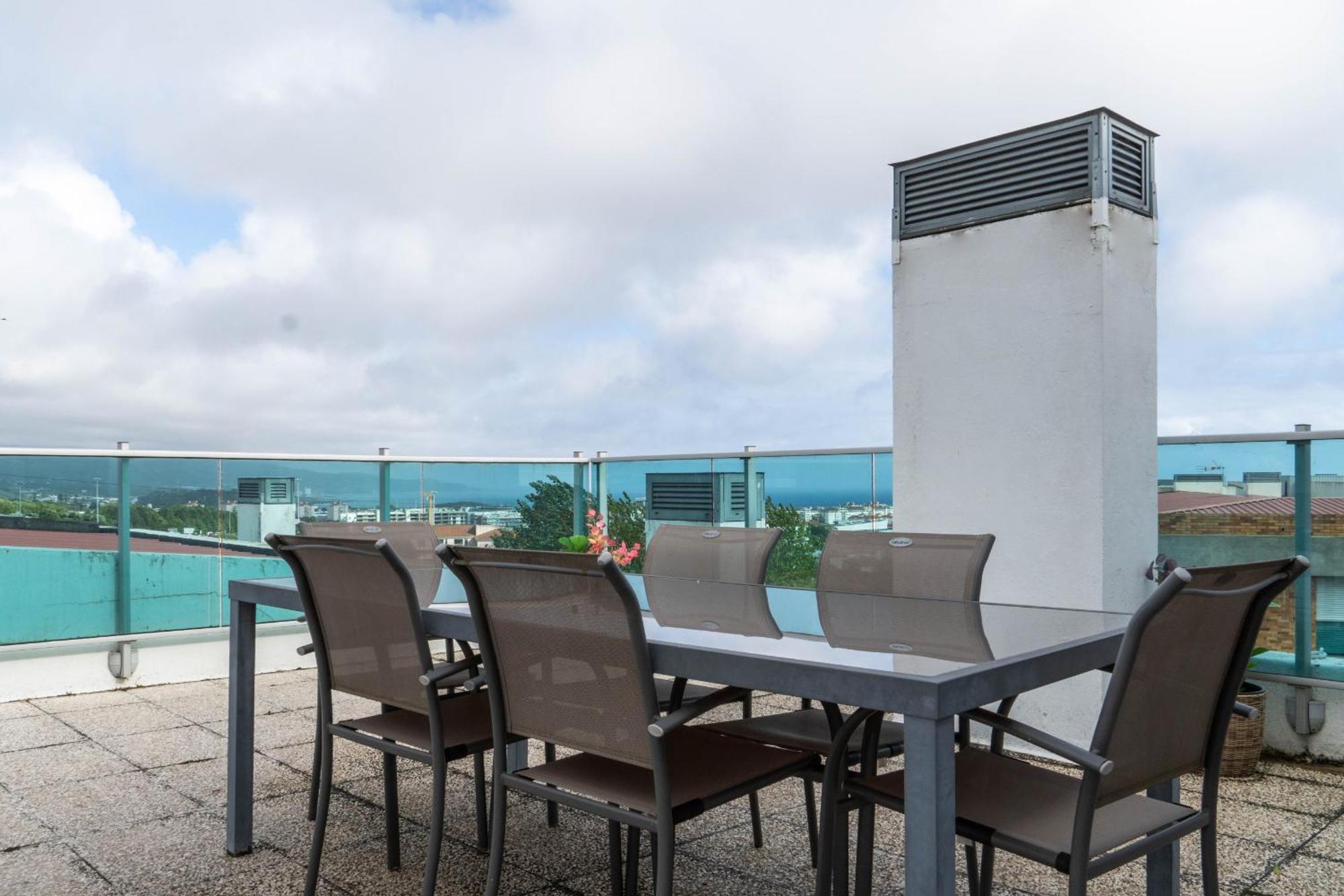 Rooftop Terrace Apartment Pdl Ponta Delgada Kültér fotó